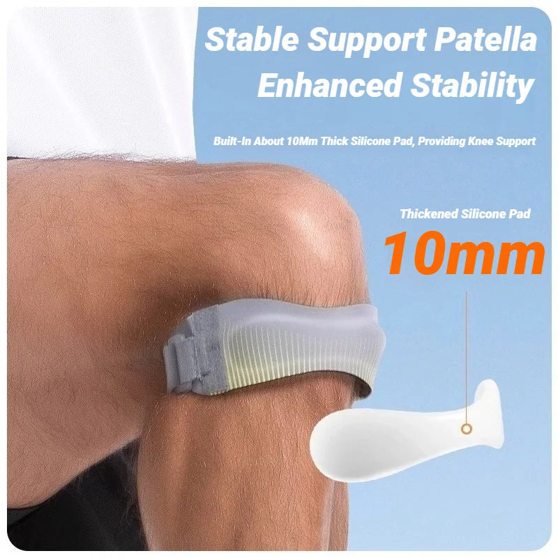 2Pcs Knee Pad Adjustable Knee Strap Patellar Tendon Pressurized Protector Support Slider Pad Guard Badminton Running Brace