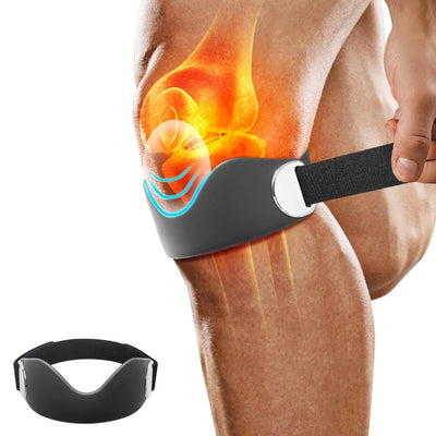Adjustable Non-Slip Patella Band Stabilizer Knee Brace Silicone Patellar Tendon Support Strap with 3D Airbag for Sports