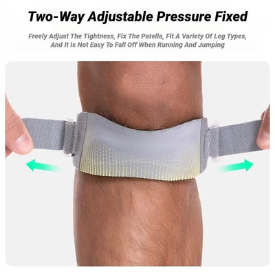 2Pcs Knee Pad Adjustable Knee Strap Patellar Tendon Pressurized Protector Support Slider Pad Guard Badminton Running Brace